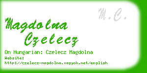 magdolna czelecz business card